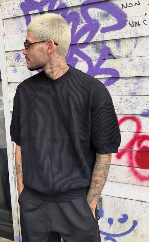 T-shirt Casual W102 Black