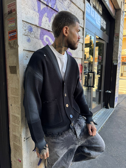 Cardigan Blackwash W105