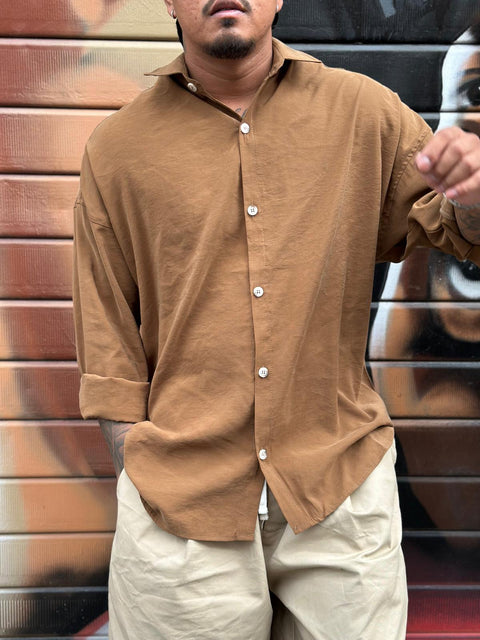 Camicia Over 463 marrone