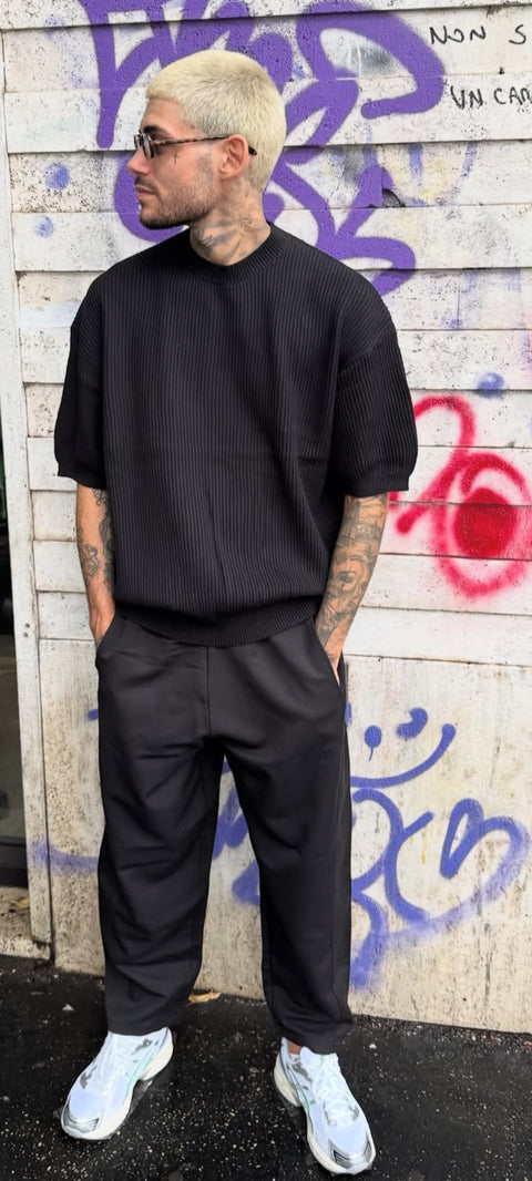 T-shirt Casual W102 Black