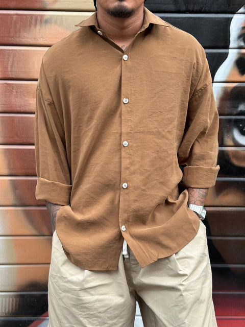 Camicia Over 463 marrone