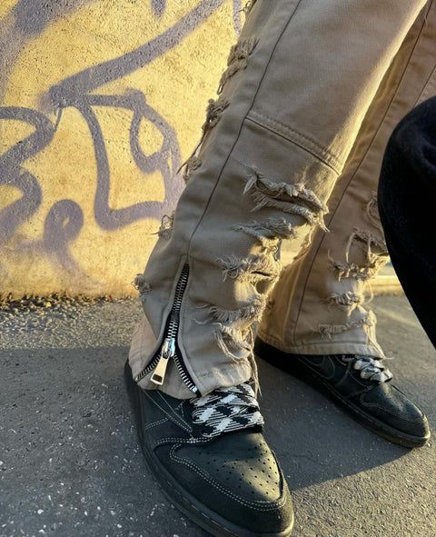 Jeans ripped