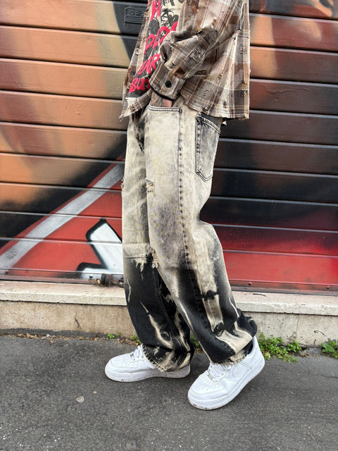 Jeans Acid Black Baggy Fit