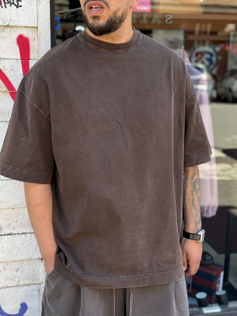 T-shirt Washed Over 235G