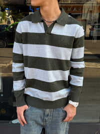 Polo in Maglia a Righe
