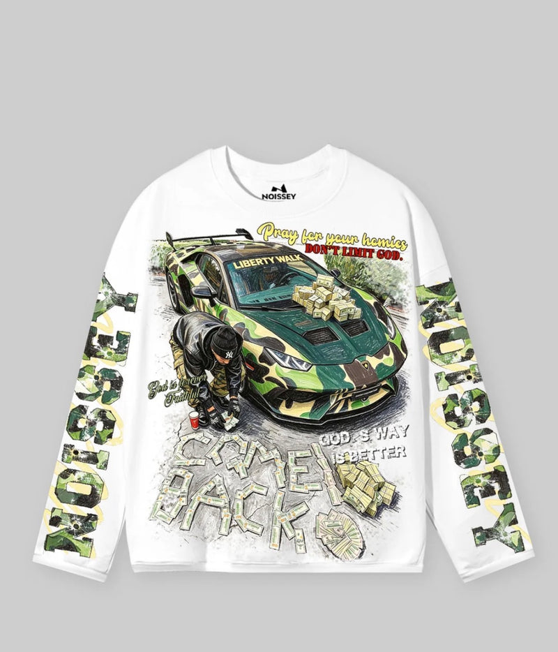 T-shirt Noissey Camo Supercar e Cash