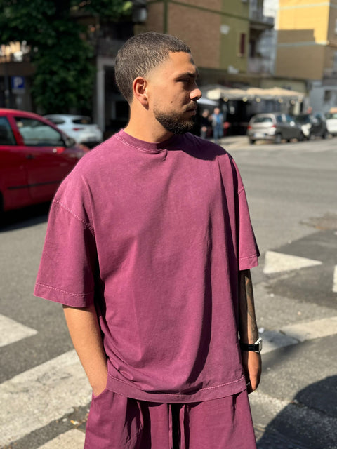 T-shirt Washed Over 235G