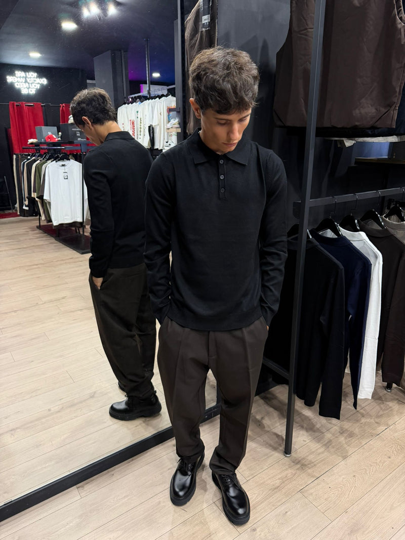 Polo Manica Lunga BK