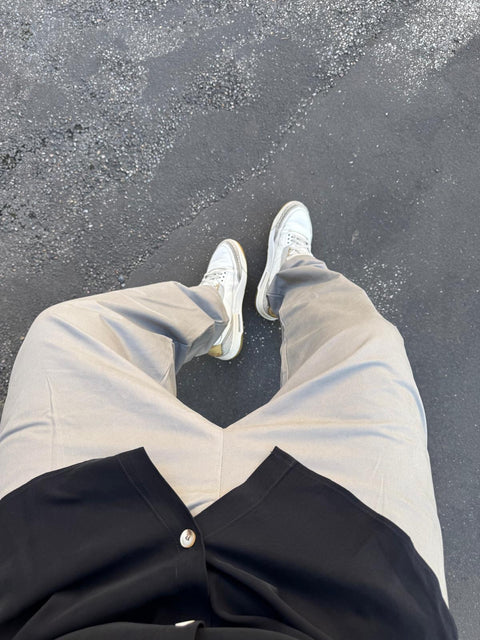 Pantalone Over Baggy 04P Fango