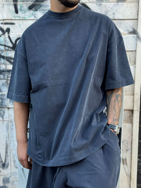 T-shirt Washed Over 235G