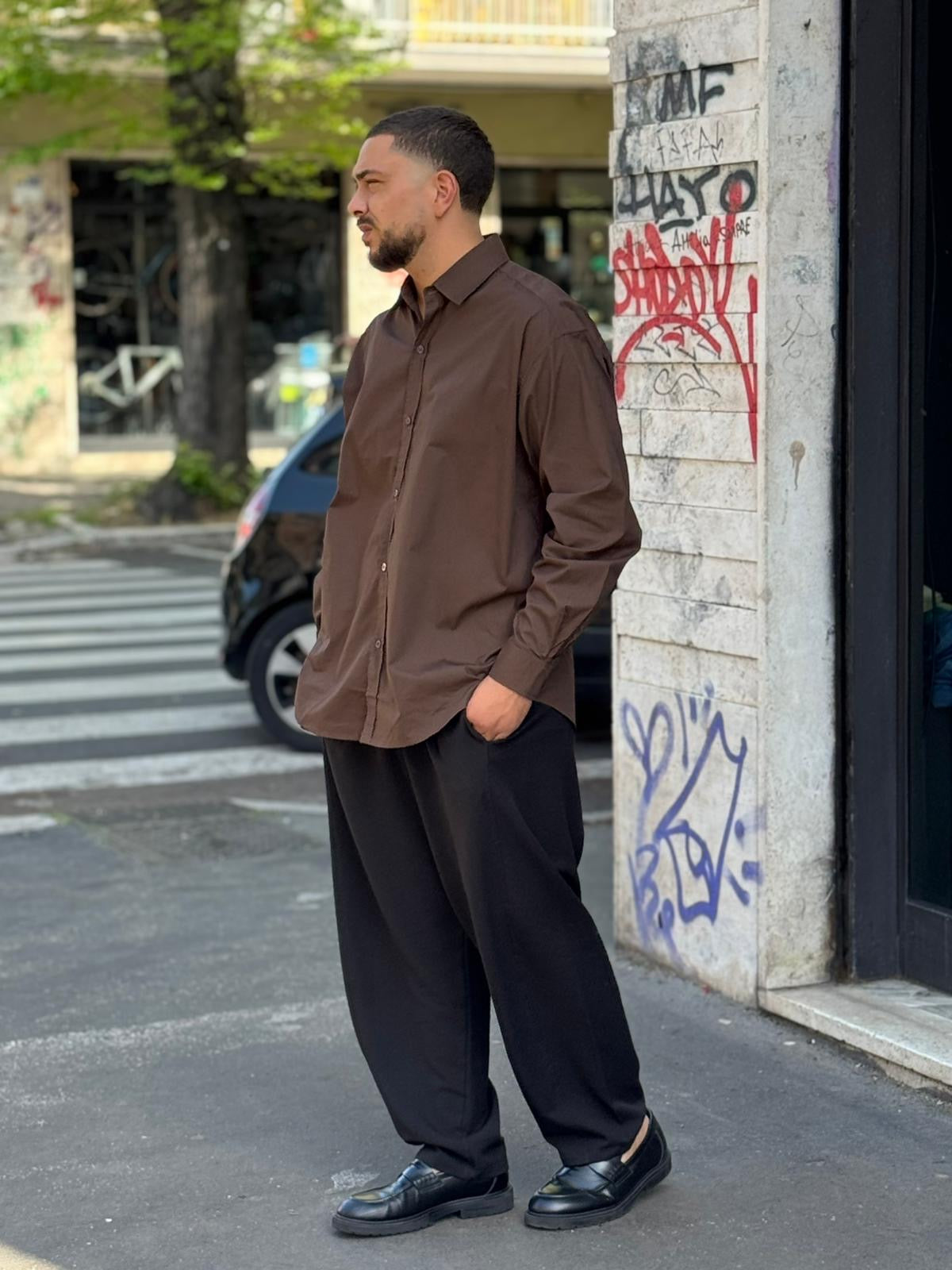 Camicia Oversize Tinta Unita DFC46