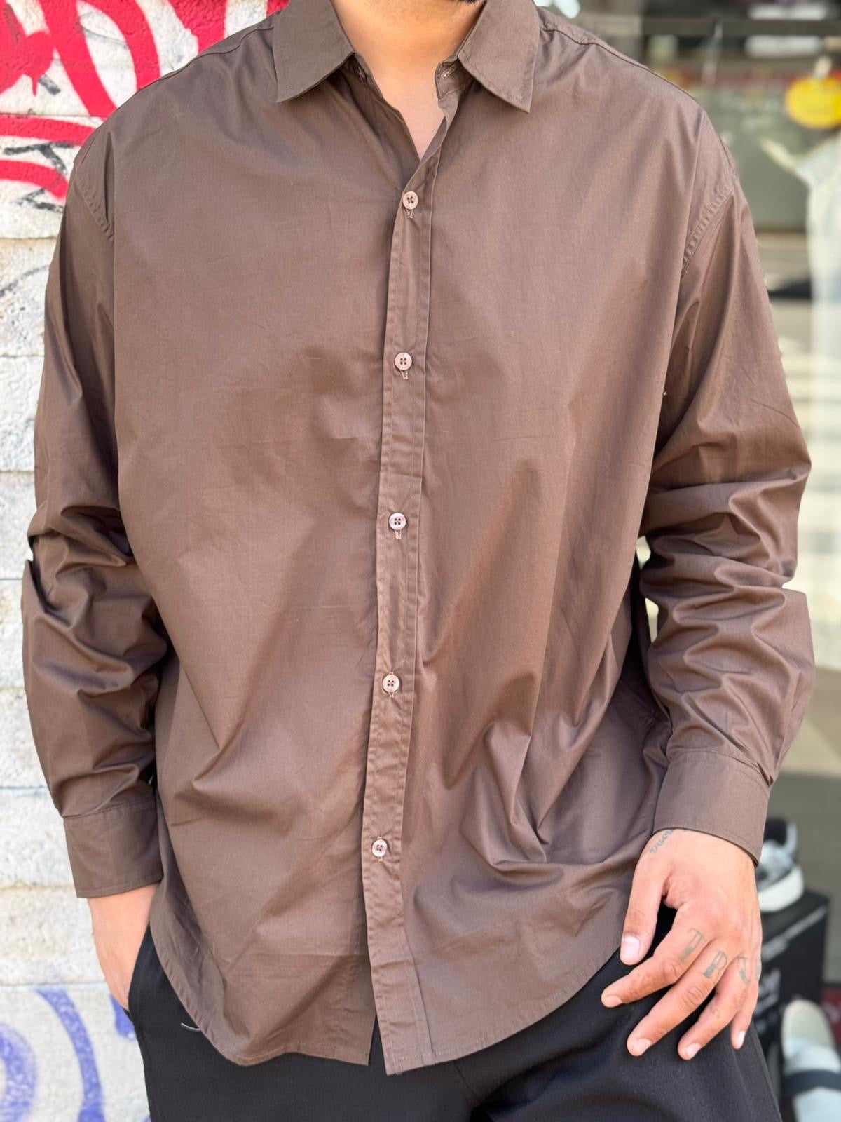 Camicia Oversize Tinta Unita DFC46