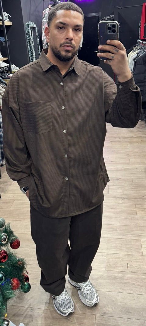 Camicia Over Gessata 210G