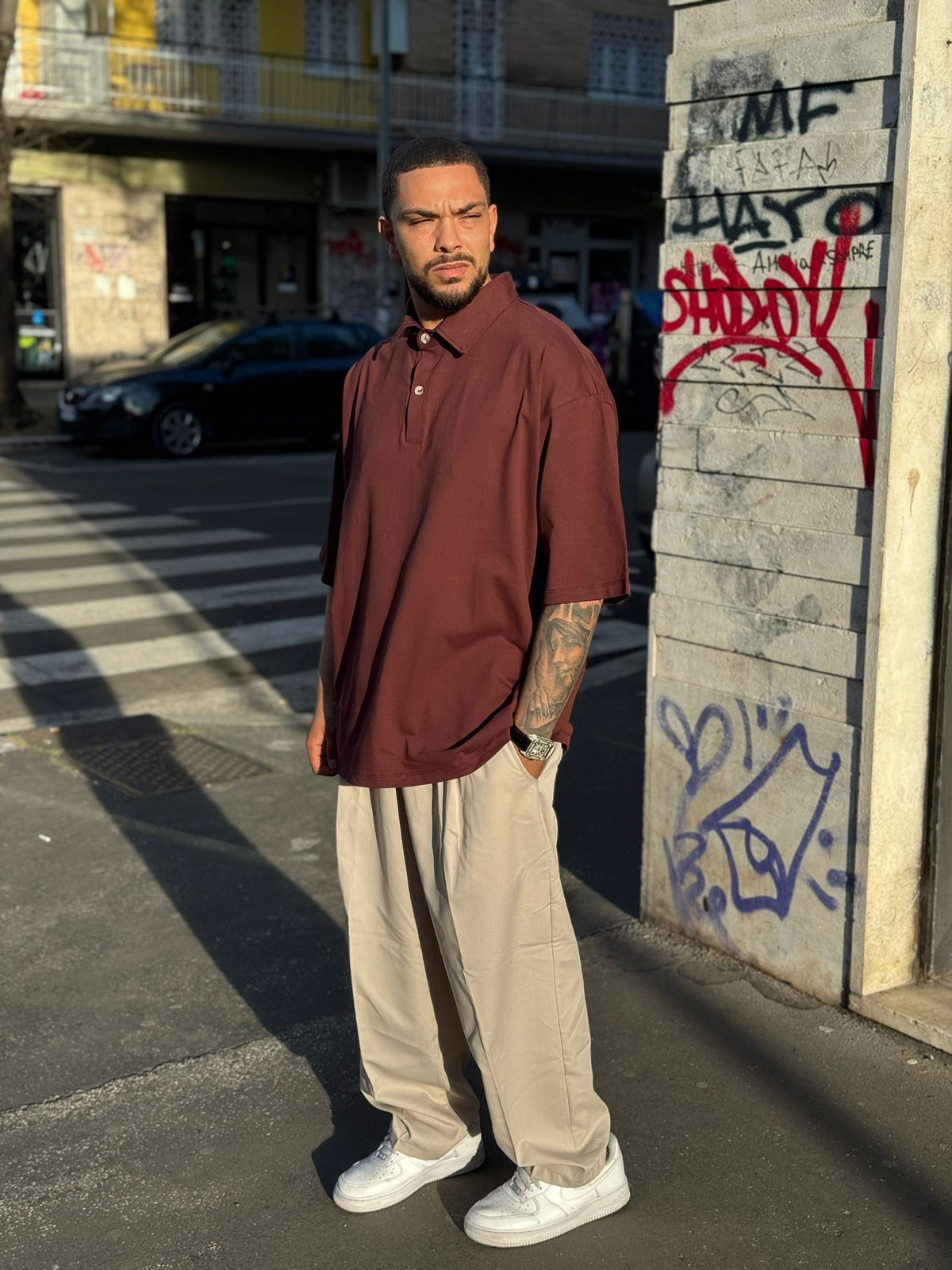 Polo Oversize Tinta Unita 906
