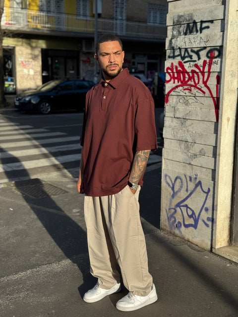 Polo Oversize Tinta Unita 906