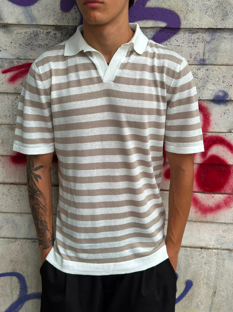 Polo in Filo a Righe