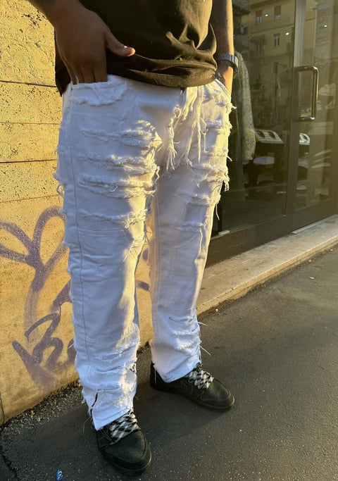 Jeans ripped