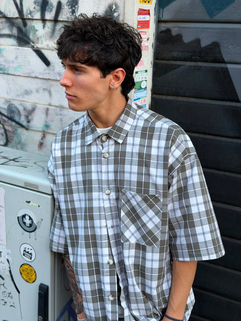 Camicia Over Manica Corta