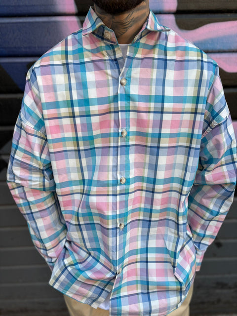 Camicione Quadri Over 462-06