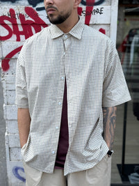 Camicia Over Manica Corta Quadretti 132