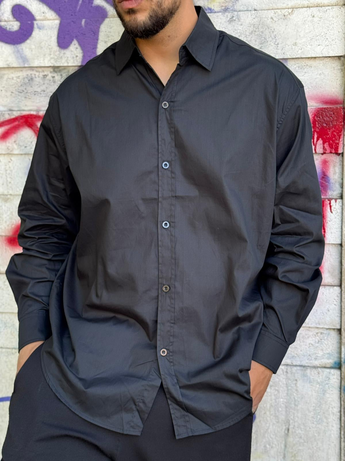 Camicia Oversize Tinta Unita DFC46