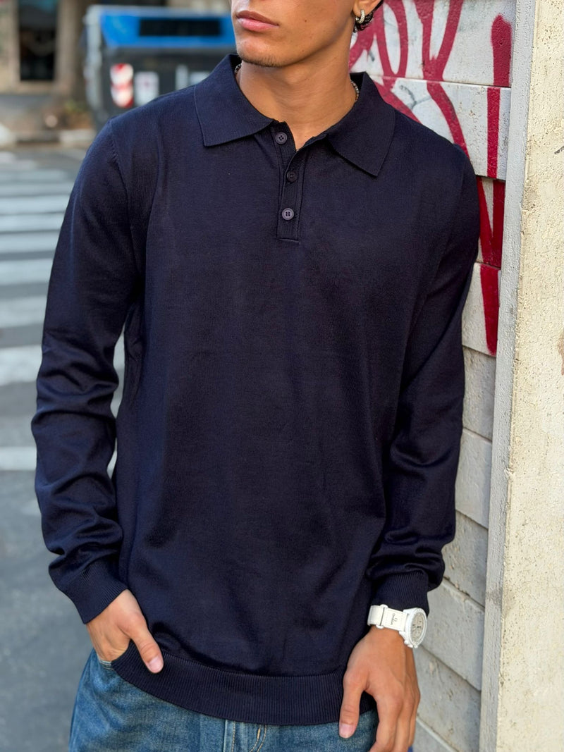 Polo Manica Lunga BK