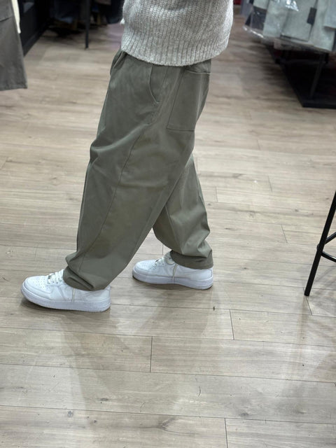 Pantalone Over beige 101