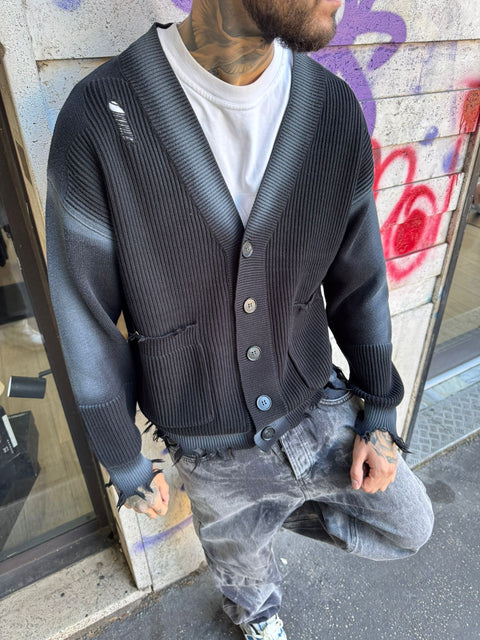 Cardigan Blackwash W105