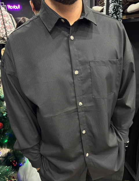 Camicia Over Gessata 210G