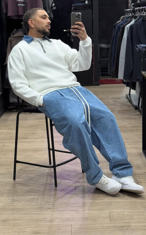 Pantalone Baggy Denim 8057