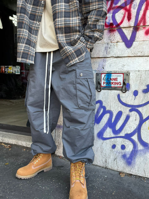 Pantalone Cargo Grigio Scuro 098P