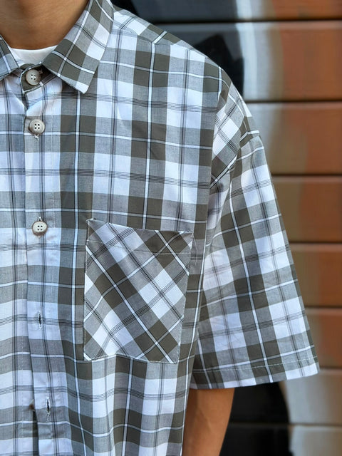 Camicia Over Manica Corta