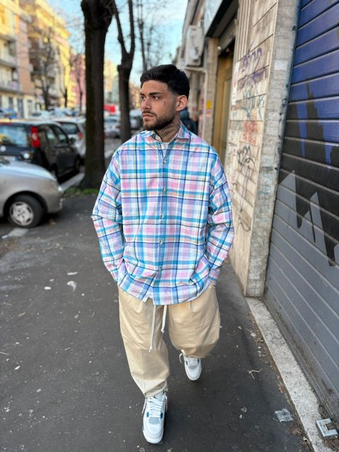 Camicione Quadri Over 462-06