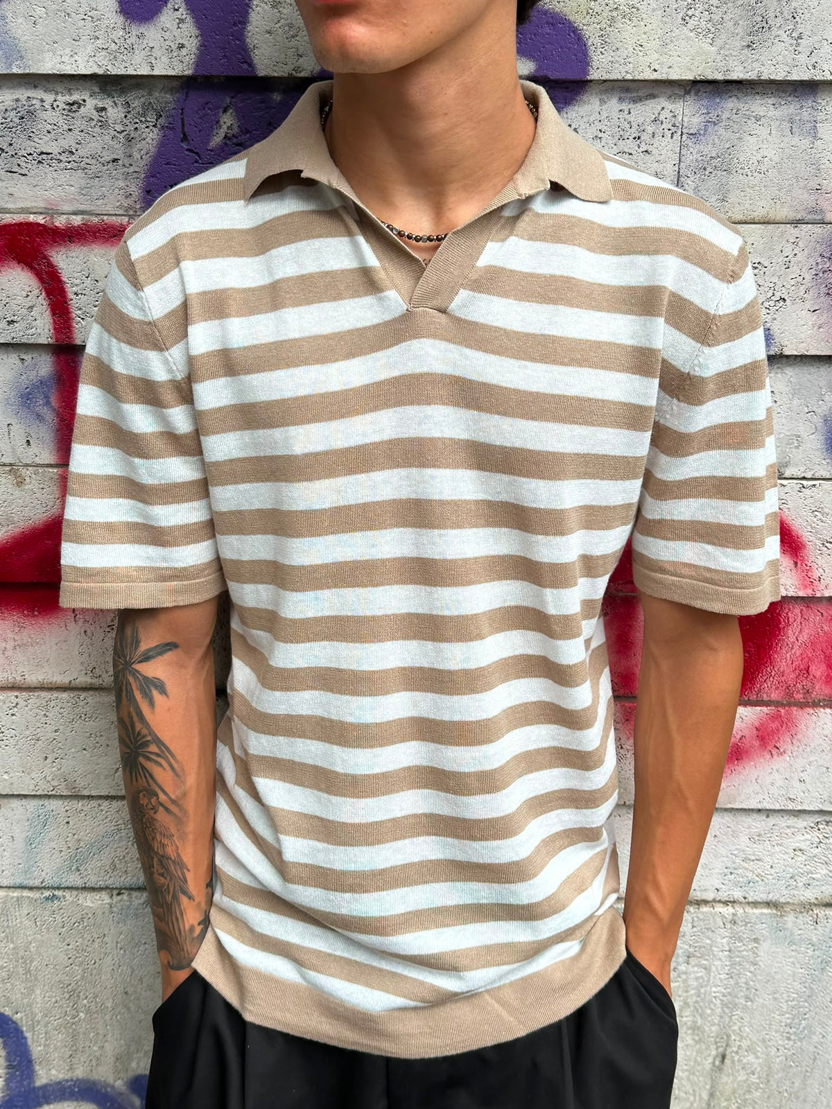 Polo in Filo a Righe