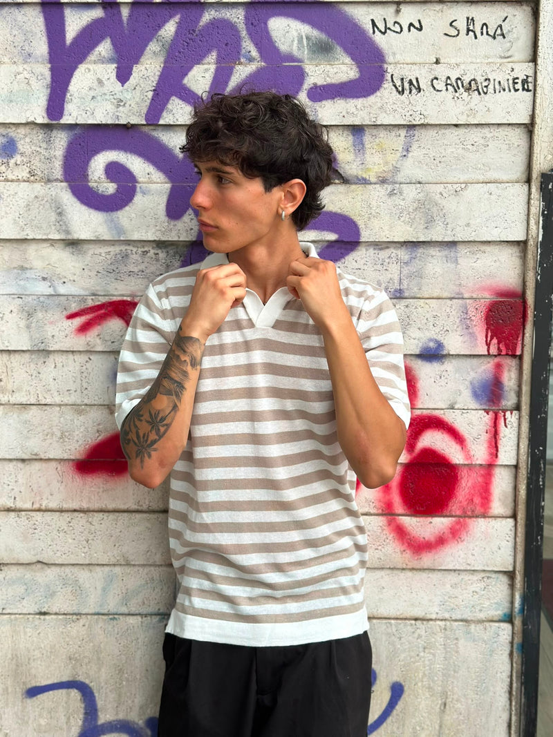 Polo in Filo a Righe