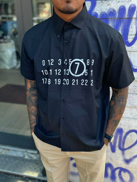 Camicia numerica nera