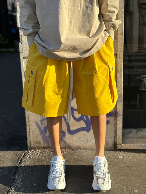 Bermuda Cargo Cotone Strutturato Rigido 220P