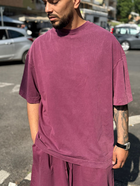 T-shirt Washed Over 235G