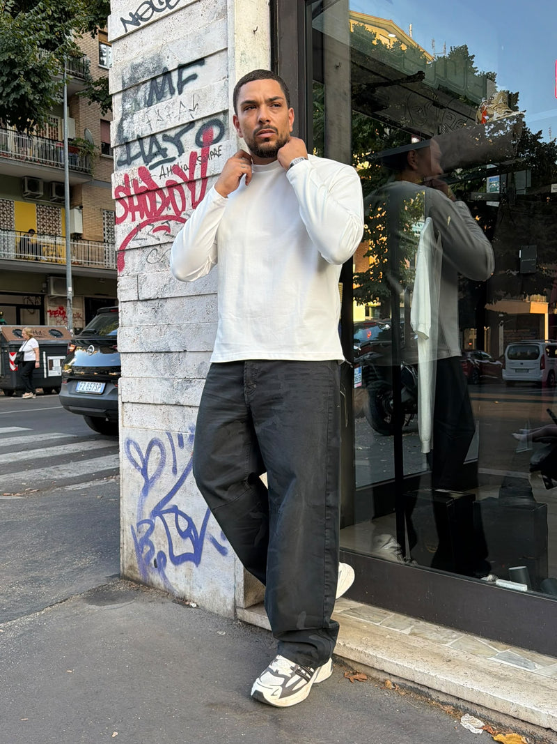 Jeans Baggy Mimetico Laser Nero