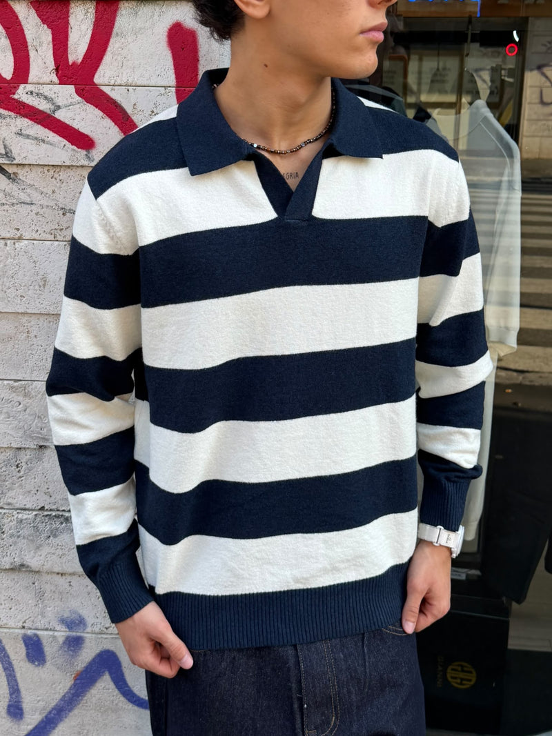 Polo in Maglia a Righe