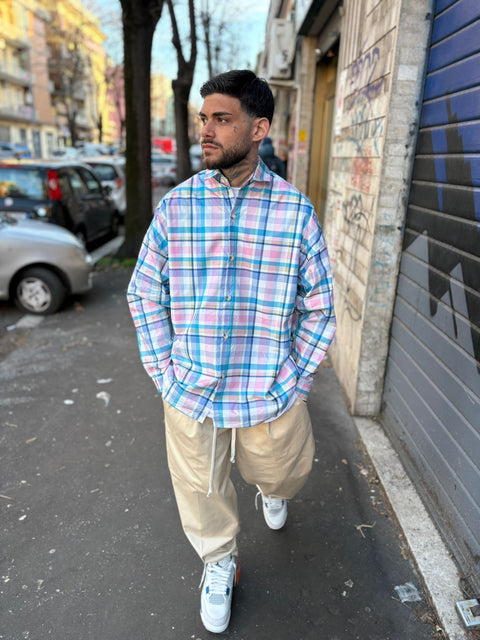 Camicione Quadri Over 462-06