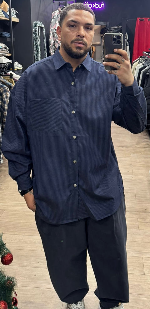 Camicia Over Gessata 210G