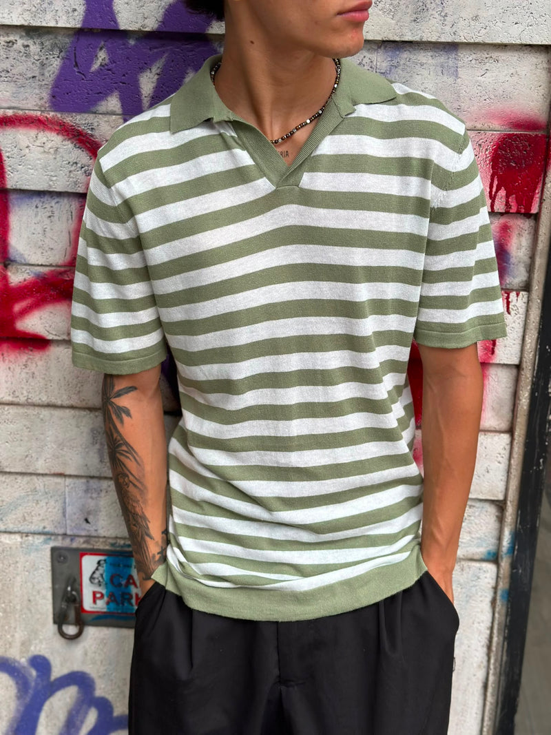 Polo in Filo a Righe