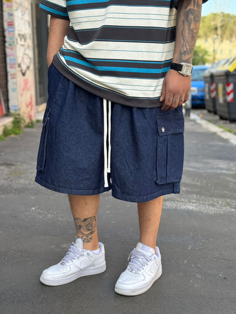 Bermuda Denim Cargo Over 227P