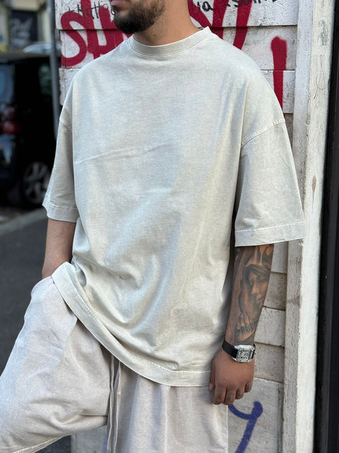 T-shirt Washed Over 235G