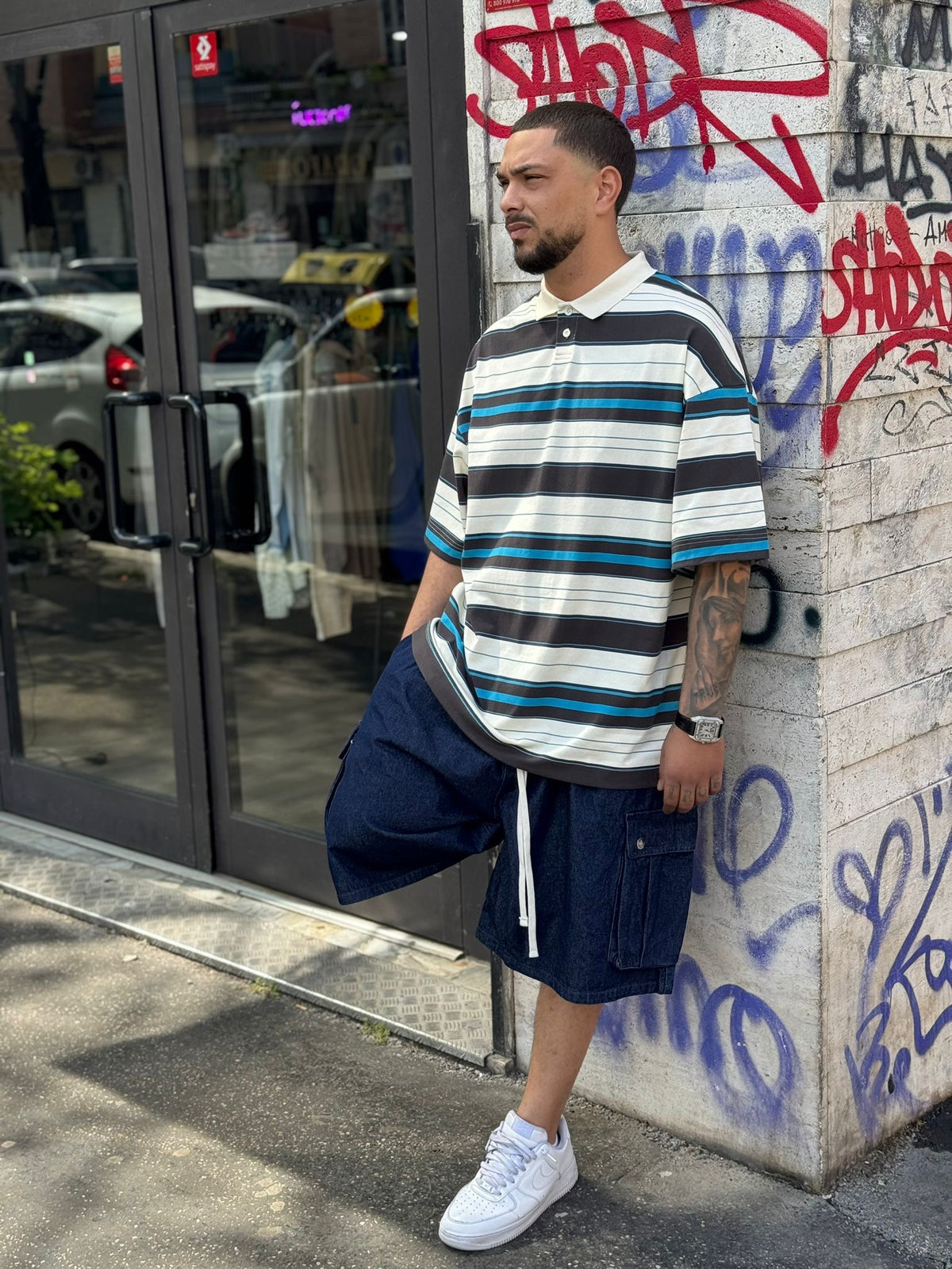 Bermuda Denim Cargo Over 227P