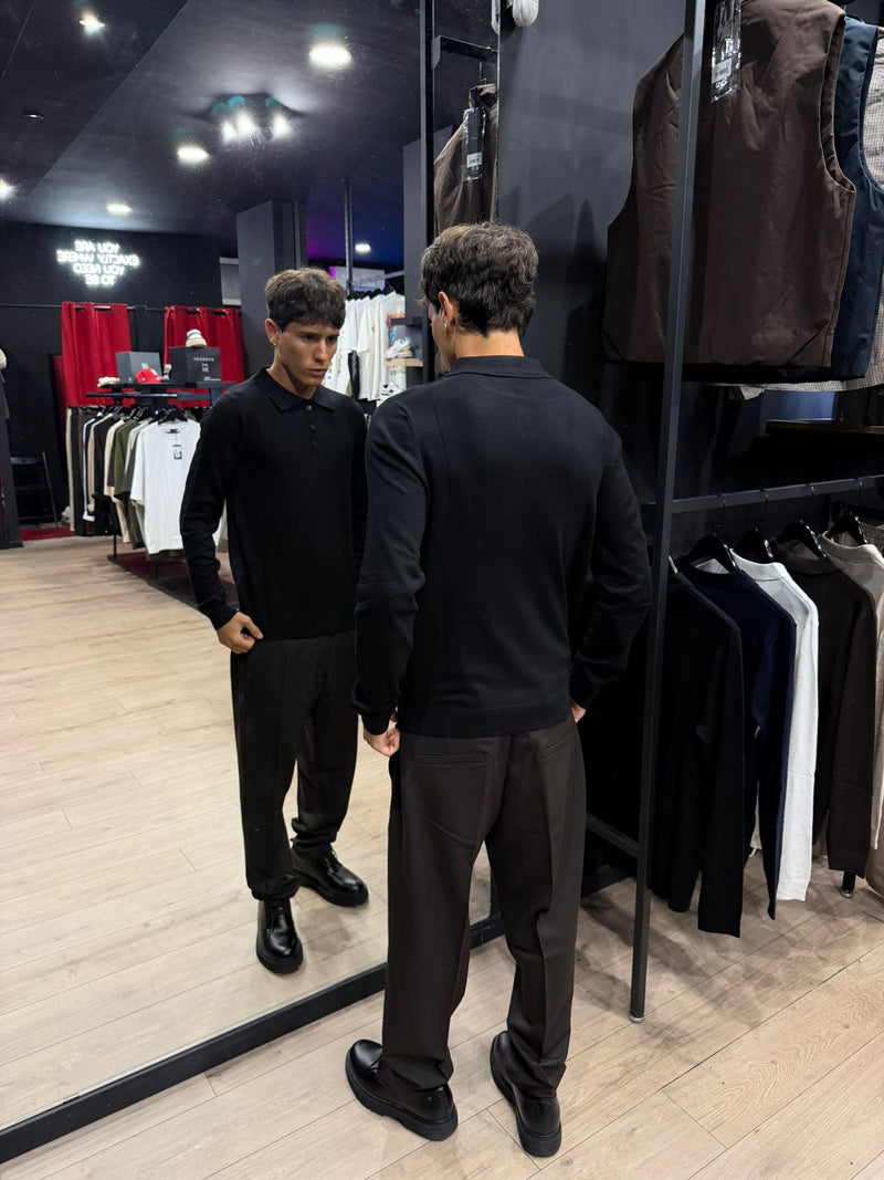 Polo Manica Lunga BK