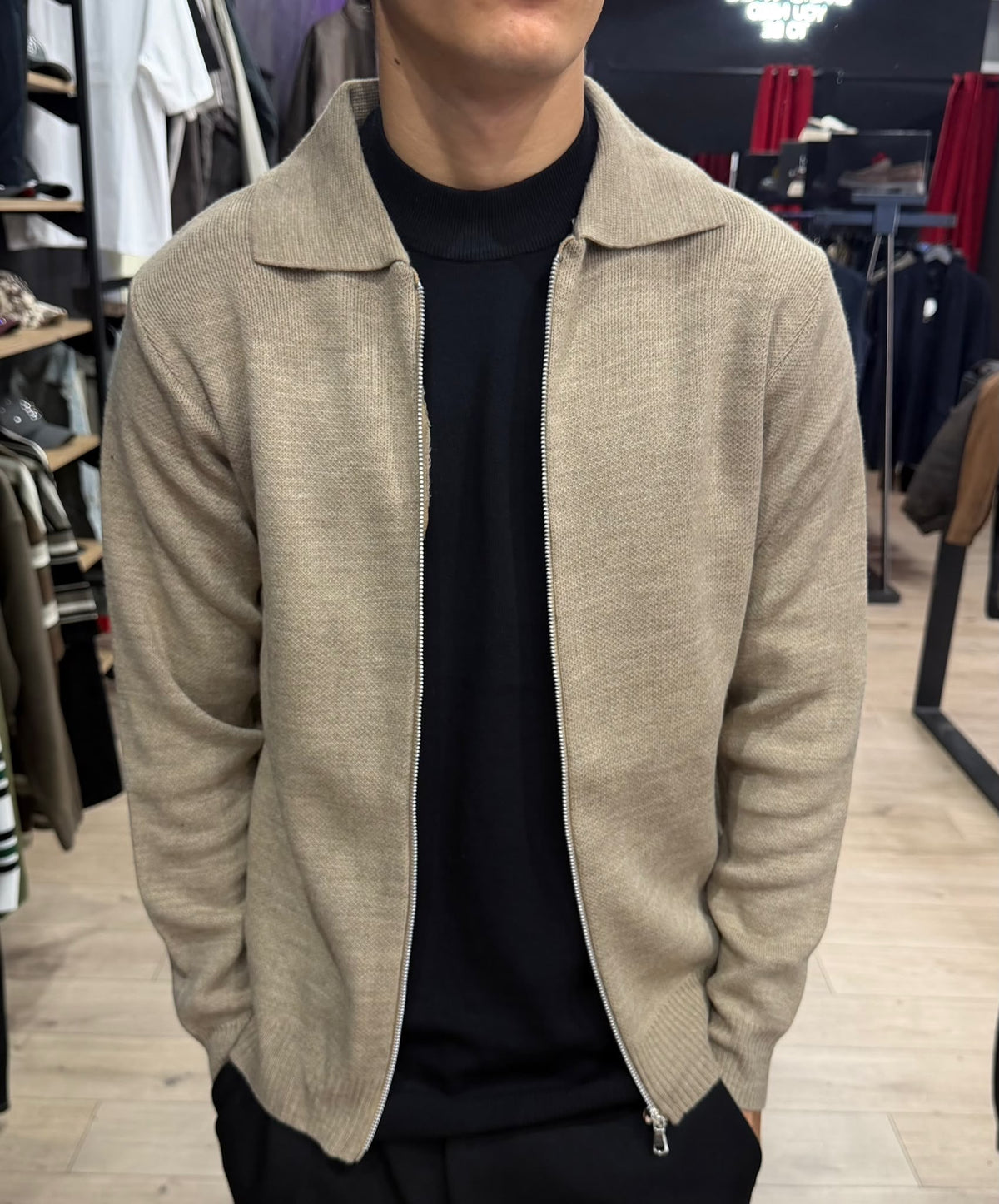 Maglioncino Polo Zip