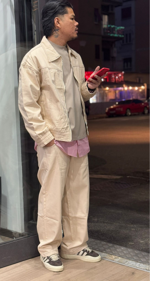 Coordinato crop and baggy