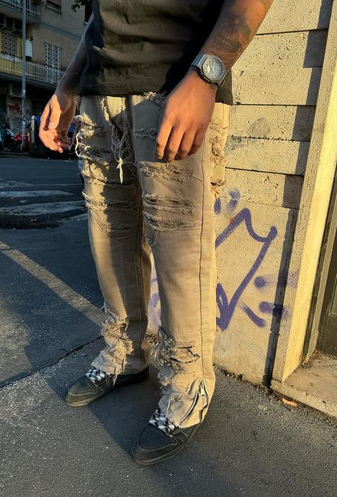 Jeans ripped